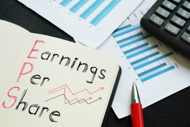 Earnings Per Share EPS is shown on the business photo using the text