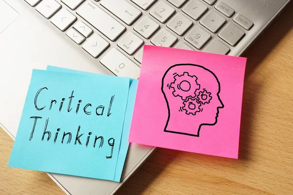 Critical Thinking Shown Photo Using Text — Stock Photo, Image