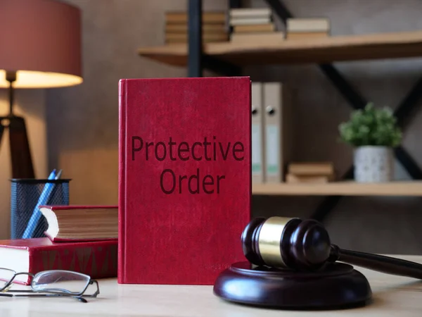 Protective Order is shown on the photo using the text — Stock Photo, Image
