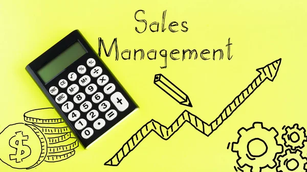Sales Management wordt weergegeven op de foto met de tekst — Stockfoto