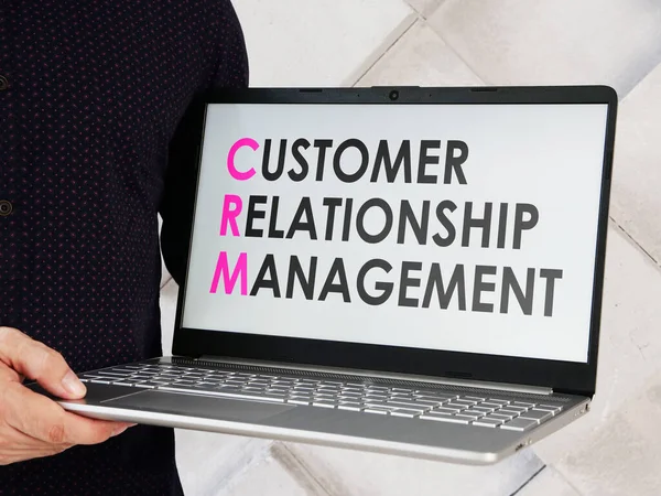 Customer Relationship Management Crm Viene Visualizzato Una Foto — Foto Stock