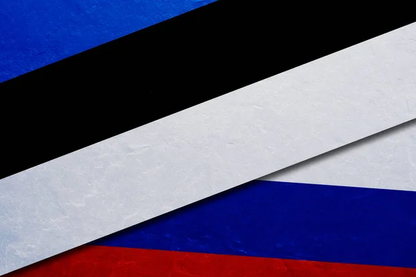 Flag Estonia Russia Sanctions Estonia Russia — Stockfoto