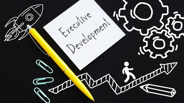 Executive Development Wordt Getoond Zing Een Tekst — Stockfoto