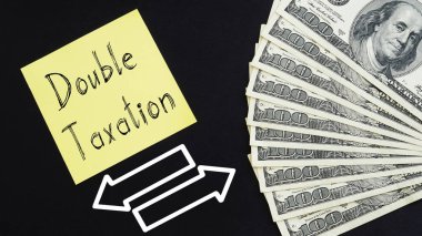 Double Taxation is shown using a text and photo of dollars