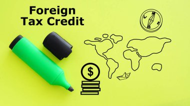 Yabancı Vergi Kredisi bir metin kullanılarak gösterilir