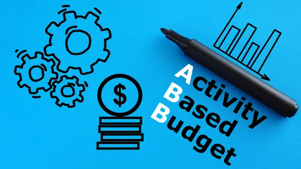 Бюджет Заснований Активності Буде Показано Допомогою Тексту — стокове фото