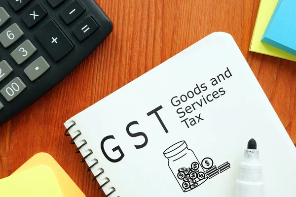 Goods Services Tax Gst Shown Using Text — 图库照片