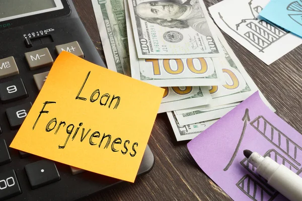Loan Forgiveness Shown Using Text — Stock Photo, Image