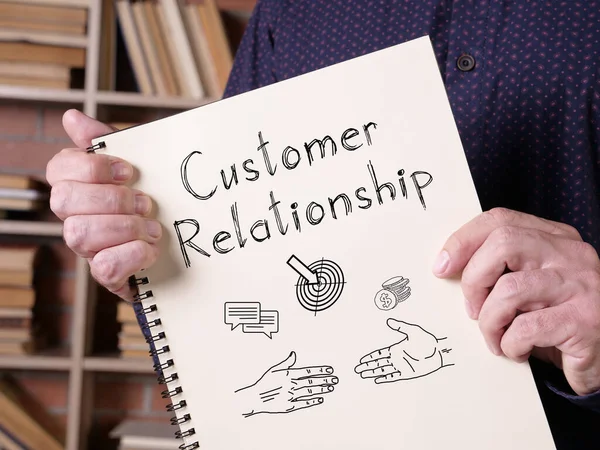 Customer Relationship Shown Using Text — Stock Photo, Image