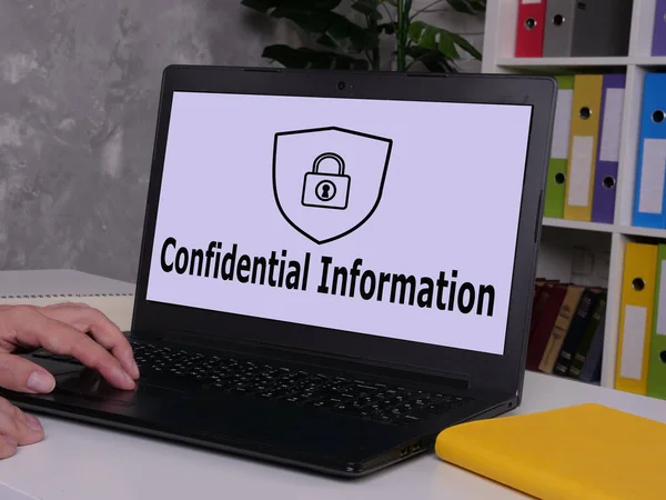 Confidential Information Shown Using Text — Stock Fotó