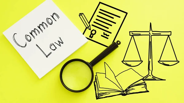 Common Law Shown Using Text —  Fotos de Stock