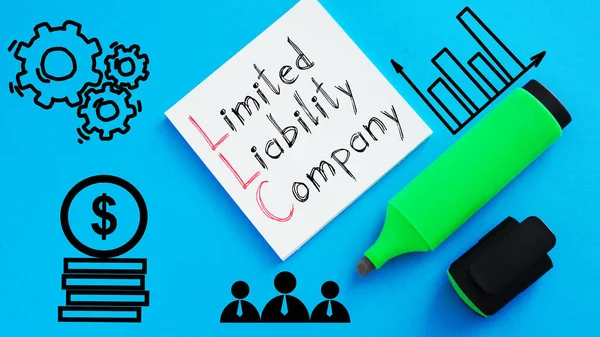 Limited Liability Company Llc Shown Using Text — Stok fotoğraf