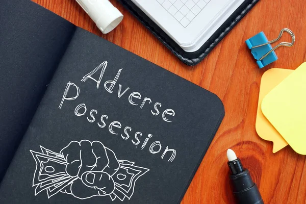 Adverse Possession Shown Using Text — Fotografia de Stock