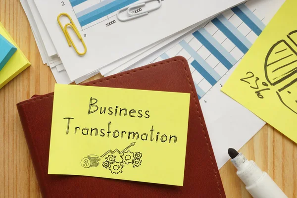 Business Transformation Shown Using Text — Stock Photo, Image