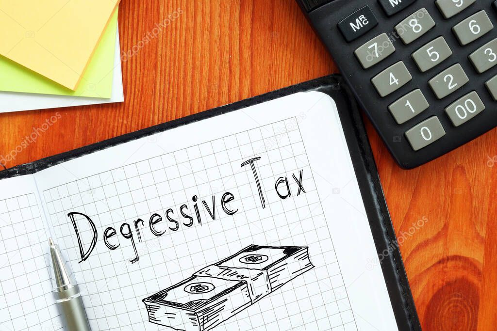 Degressive Tax is shown using the text