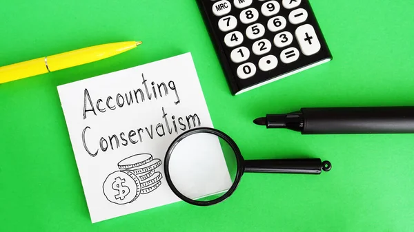 Accounting Conservatism is shown using the text — Φωτογραφία Αρχείου