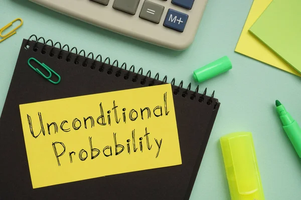 Unconditional Probability Shown Using Text — Fotografia de Stock