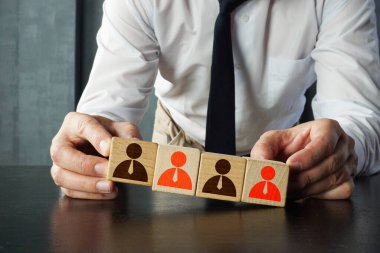 Şirket hissedarları. Bir ofis ve işyerinde takım çalışması veya eşitlik ve çeşitlilik