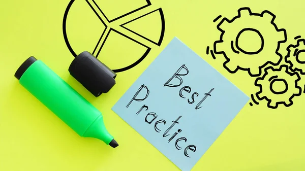 Best Practice Shown Using Text — Stock Photo, Image