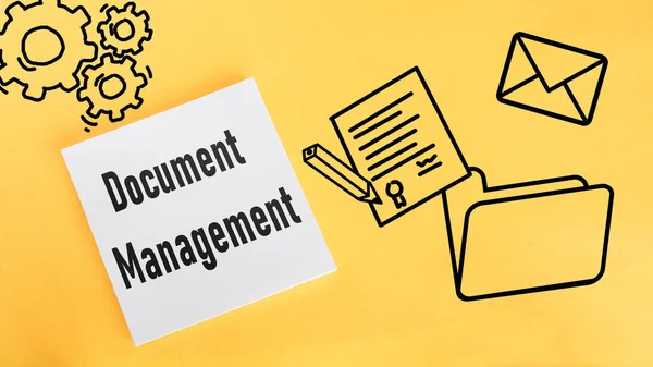 Document Management Systeem Dms Wordt Weergegeven Met Behulp Van Een — Stockfoto