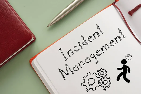 Incident Management Wird Anhand Eines Textes Dargestellt — Stockfoto