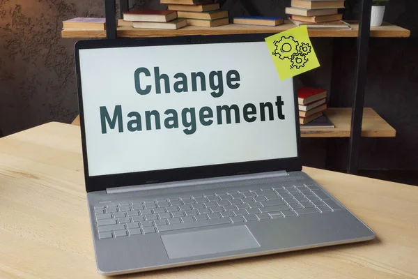 Change Management Wird Anhand Eines Textes Dargestellt — Stockfoto