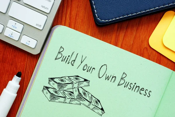 Build Your Own Business Jest Wyświetlany Pomocą Tekstu — Zdjęcie stockowe