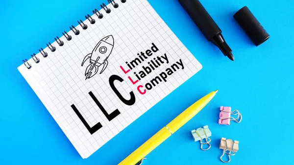 Limited Liability Company Llc Shown Using Text — Stok fotoğraf