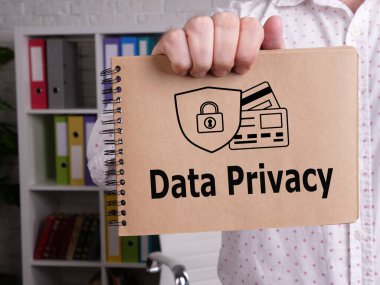 Veri gizliliği bir metin kullanılarak gösterilir