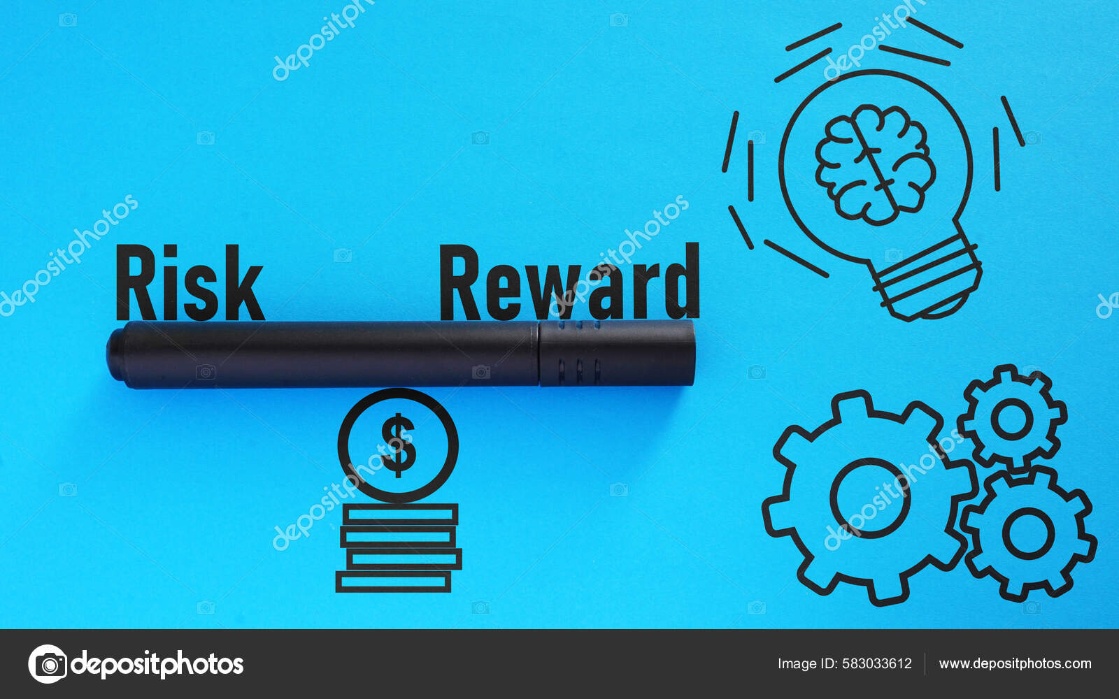 Risk Reward Shown Using Text Stock Photo by ©andrewde 583033612