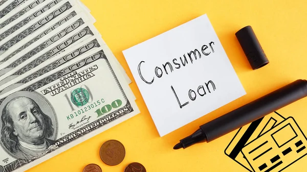Consumer Loan Shown Using Text — 图库照片