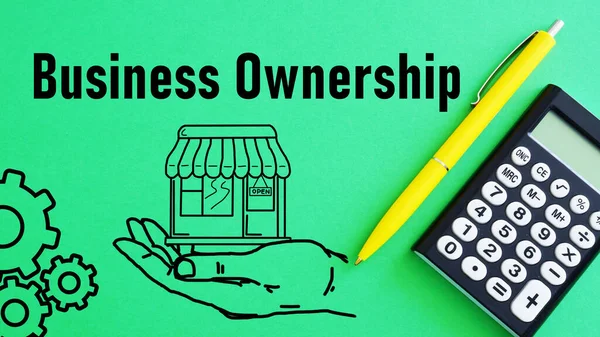 Business Ownership Shown Using Text — Stock Photo, Image