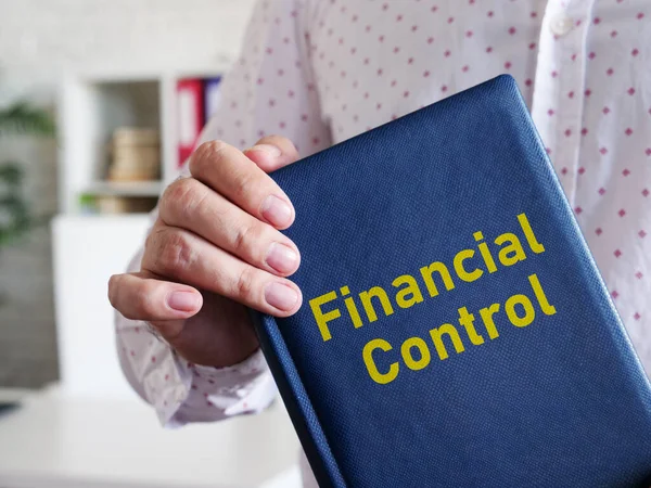 Financial Controler Controlling Shown Using Text — Stock Photo, Image