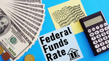 Federal funds rate FFR is shown using a text