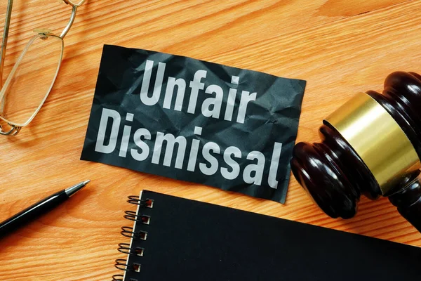 Unfair Dismissal Shown Using Text — Fotografia de Stock