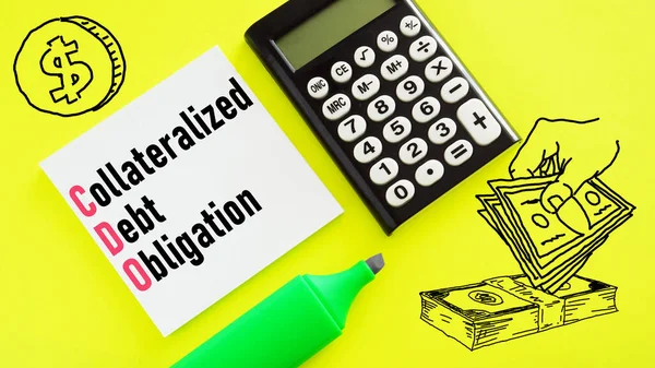Collateralized Debt Obligation Cdo Shown Using Text — Φωτογραφία Αρχείου