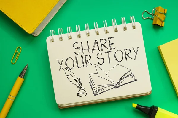 Share Your Story Shown Using Text — Stockfoto