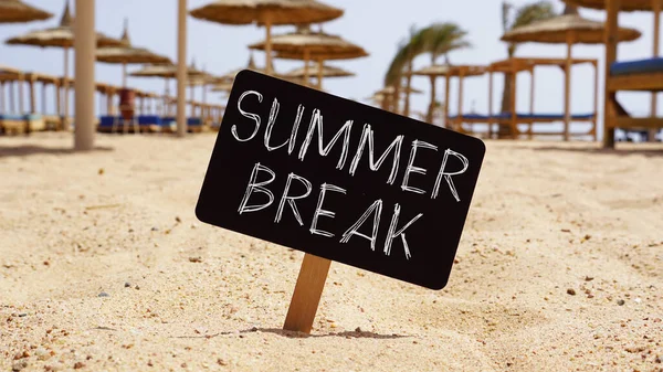 Summer Break Shown Using Text — Stock fotografie