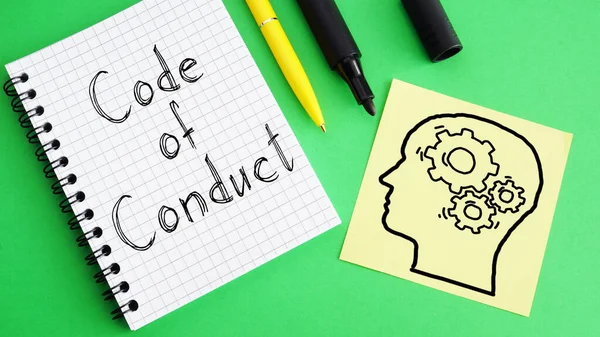 Code Conduct Shown Using Text — Fotografia de Stock