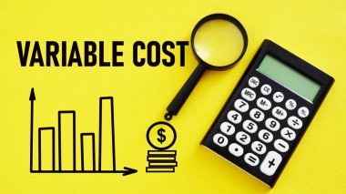 Variable costs are shown using a text