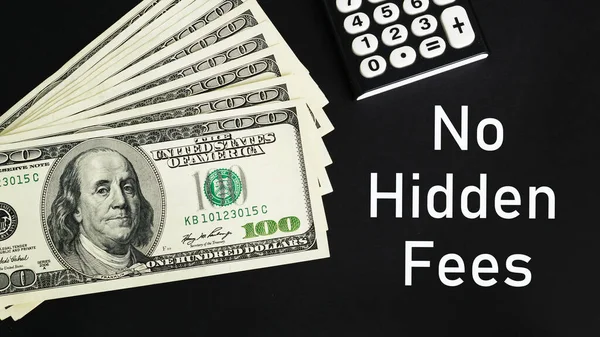 Hidden Fees Shown Using Text — Stock Photo, Image