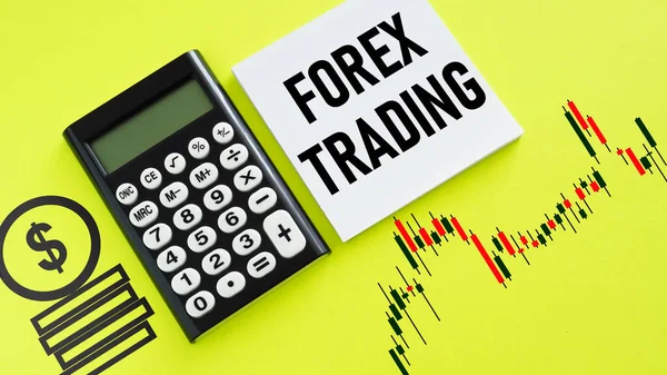 Forex Trading Shown Using Text — Stockfoto