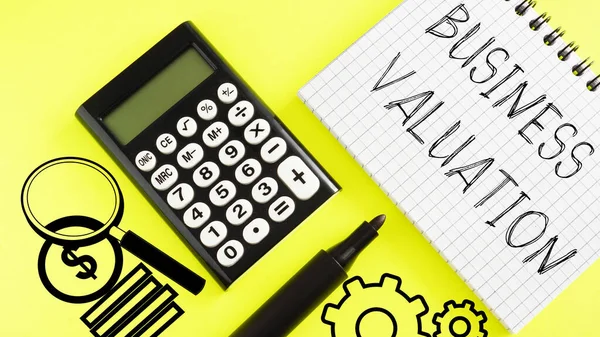 Business Valuation Shown Using Text — Foto Stock