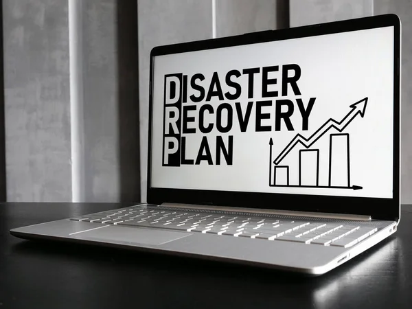 Disaster recovery plan is shown using a text