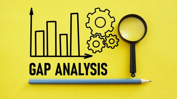 Аналіз Прогалин Показано Допомогою Тексту — стокове фото