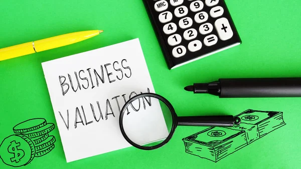 Business Valuation Shown Using Text — Foto Stock