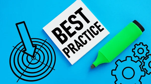 Best Practice Shown Using Text — Stock Photo, Image