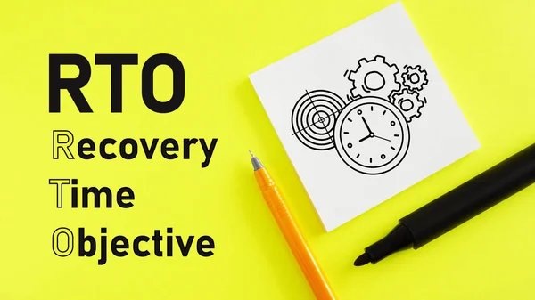 Recovery Time Objective Rto Shown Using Text — 스톡 사진