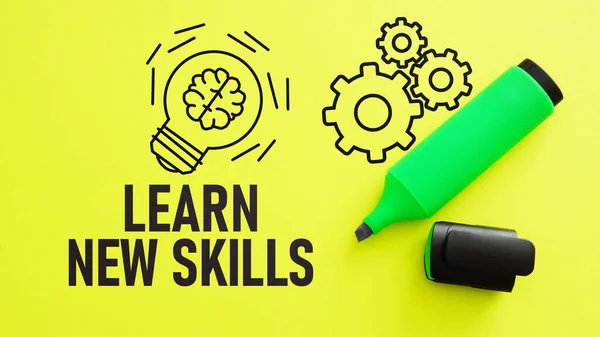 Learn New Skills are shown using a text