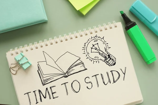 Time Study Shown Using Text — Stock Photo, Image